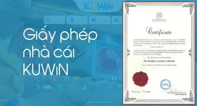 Giấy phép hoạt động của Kuwin